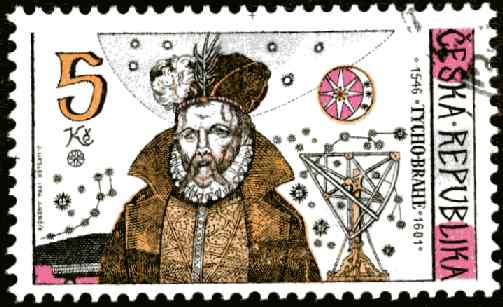 Тихо Браге. Астрономия на почтовых марках 